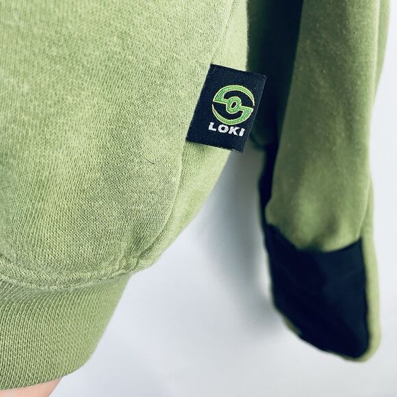 🍒 Loki Gear Women's Oversized Boxy Facemask Glove Hoodie Sweatshirt Green XS‎ - Picture 6 of 13
